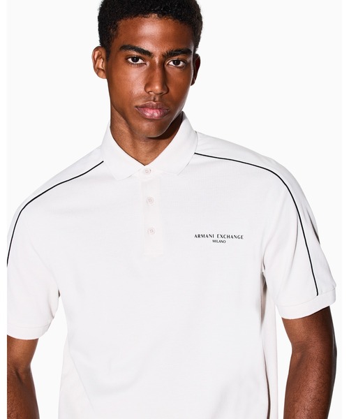 美品 エンポリオアルマーニ EA7 半袖ポロシャツ リンガーTシャツ XL