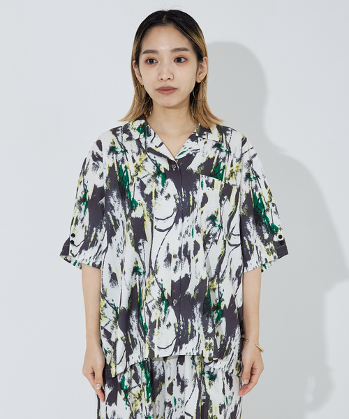 「NOMINE」 半袖シャツ フリー アイボリー レディース_画像3