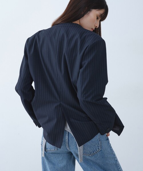 CODE A ジャケット ノーカラージャケット tailored mood over jacket