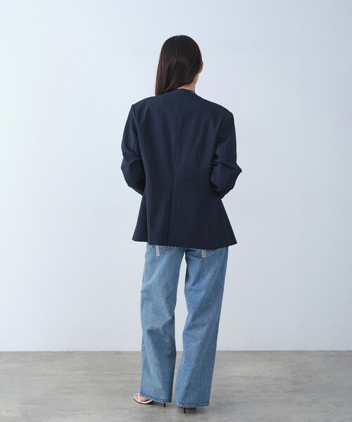 CODE A ジャケット ノーカラージャケット tailored mood over jacket 