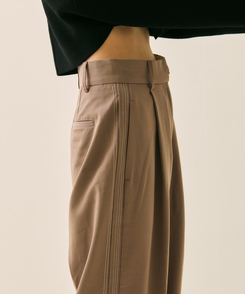 Alia スラックス パンツ line tuck tracksuit レディース : ZOZOTOWN