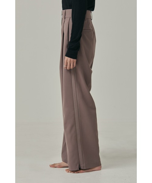 Alia スラックス パンツ line tuck tracksuit レディース : ZOZOTOWN