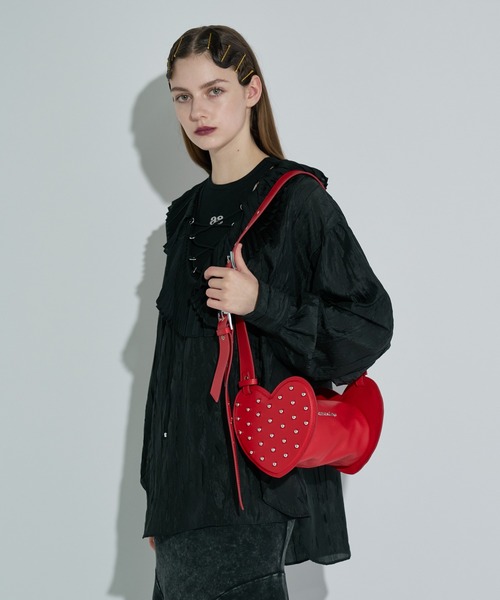 anna sui nyc ショルダーバッグ バッグ ツインハートレザーバッグ 