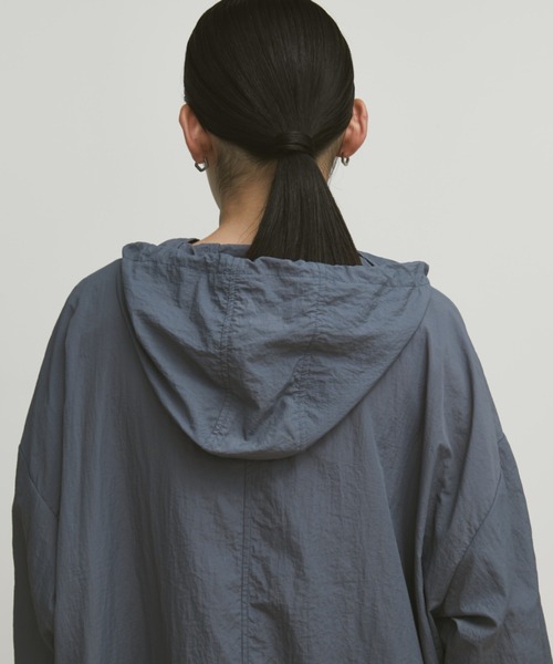 「MERLOT」 ジップアップブルゾン FREE グレイッシュブルー レディース_画像2