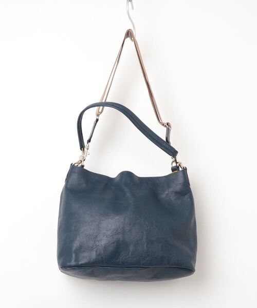 【極美品】russet 2WAY トートバッグ ショルダーバッグ ネイビー russet（ラシット） 2WAYバッグ - ネイビー レディース : ZOZOTOWN