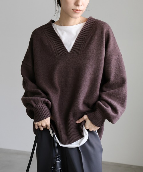 select MOCA（セレクトモカ） ニット セーター Vネックボリューム