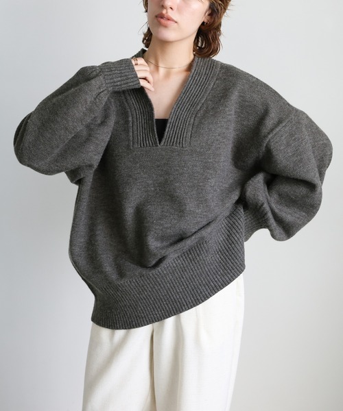 select MOCA（セレクトモカ） ニット セーター Vネックボリューム