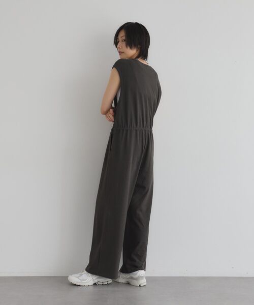 サロペット オーバーオール 「日本製」Uネックオールインワン