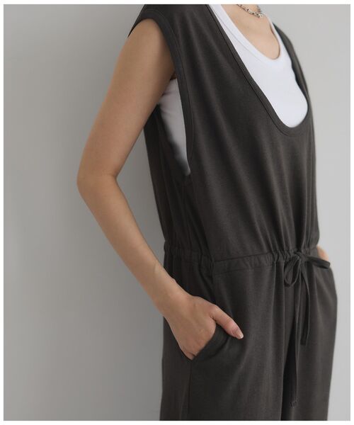 サロペット・オーバーオール・オールインワン LOHEN U NECK ROMPER サロペット オーバーオール 「日本製」Uネックオールインワン