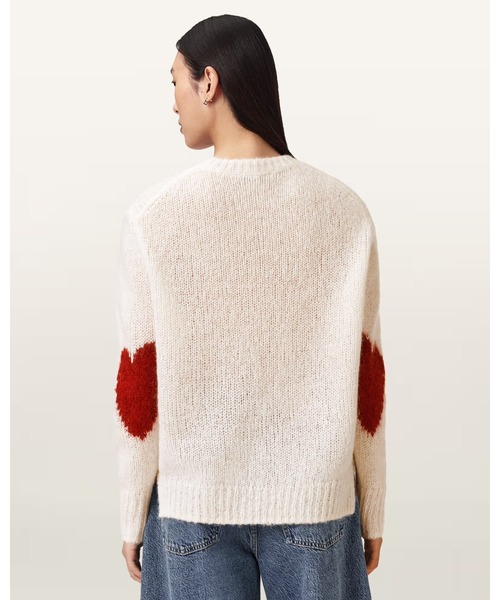 ニット セーター LUVHEART CREW NECK JUMPER | LUVHEART クルー ネック ニット・セーター レディースの画像