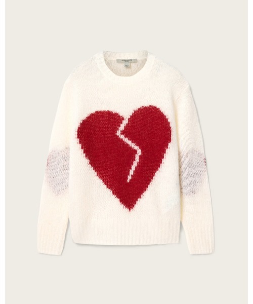 ニット セーター LUVHEART CREW NECK JUMPER | LUVHEART クルー ネック ニット・セーター レディースの画像