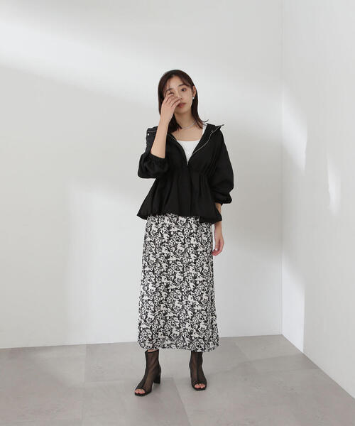 「NATURAL BEAUTY BASIC」 ブルゾン SMALL オフホワイト レディース_画像6