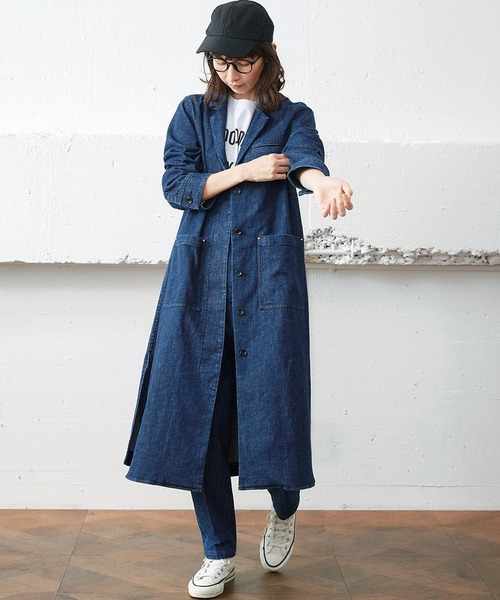 Sunny clouds（サニークラウズ） チェスターコート NM ブルー