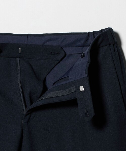 【NAVY】裏起毛 ノープリーツ スラックス<A DAY IN THE LIFE> A DAY IN THE LIFE スラックス 裏起毛 ノープリーツ スラックス「A DAY