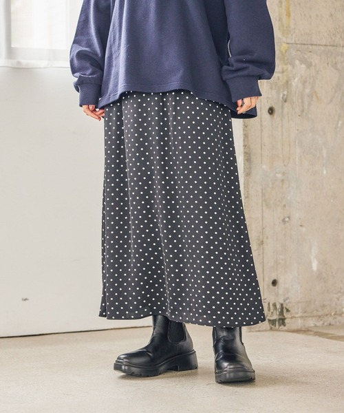 studio CLIP（スタディオクリップ） スカート 「WEB限定」サテンナロー