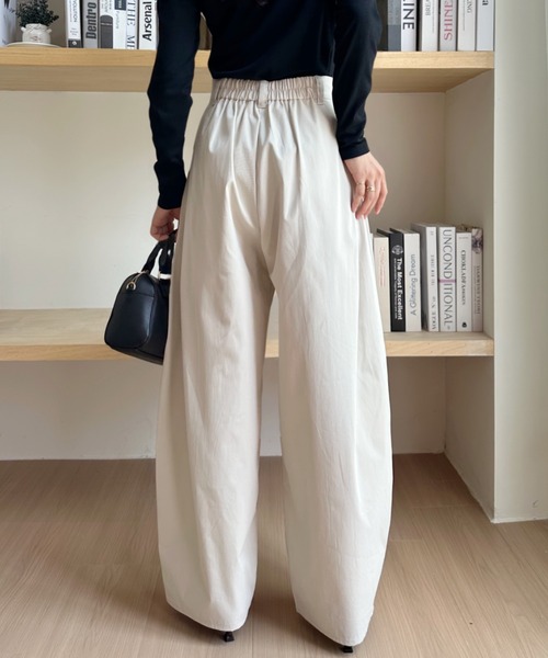 「Eclat one」 パンツ M ベージュ レディース_画像3