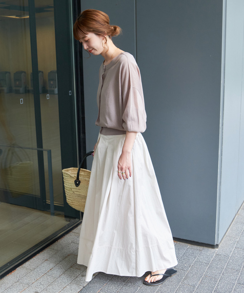 「B.C STOCK」 「Simplicite」フレアスカート FREE ブラック レディース_画像7