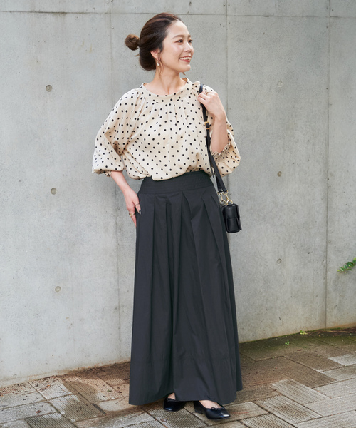 「B.C STOCK」 「Simplicite」フレアスカート FREE ブラック レディース_画像9