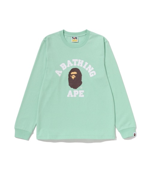 A BATHING APE（アベイシングエイプ） tシャツ COLLEGE LS TEE