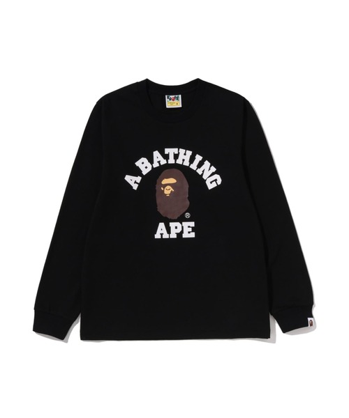 A BATHING APE（アベイシングエイプ） tシャツ COLLEGE LS TEE