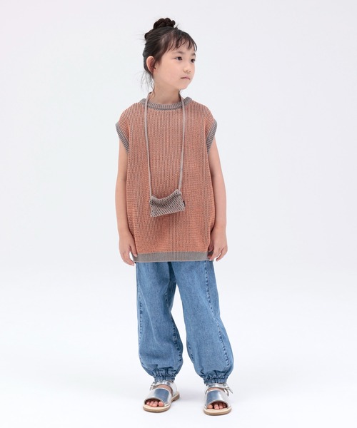 「ARCH & LINE」 「KIDS」デニムパンツ S アクア キッズ_画像3