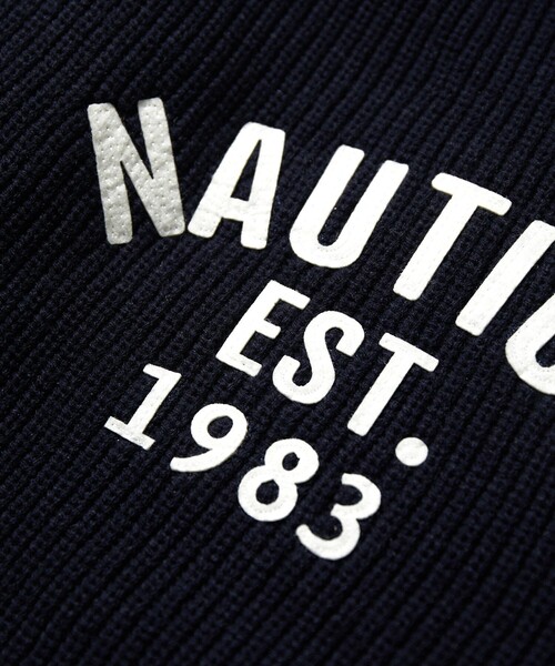 「NAUTICA」 長袖ニット MEDIUM ブラック メンズ_画像3