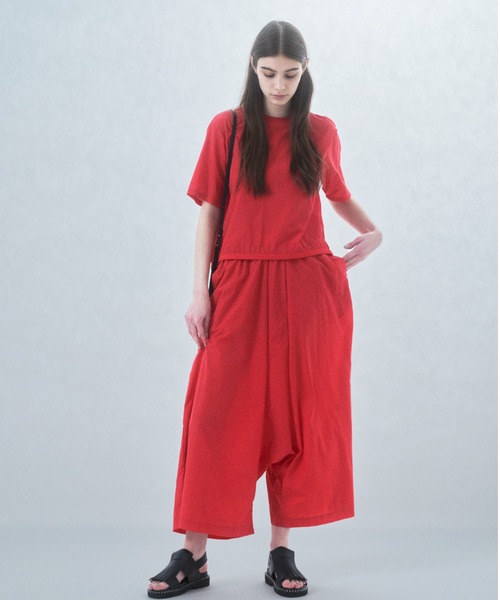 「ZUCCa」 半袖ブラウス M size レッド レディース_画像8