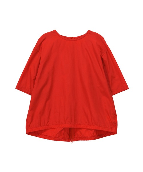 「ZUCCa」 半袖ブラウス M size レッド レディース_画像9