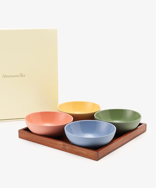 Afternoon Tea（アフタヌーンティー） 食器 トレー＆軽量ボウル4個
