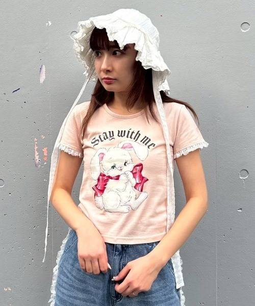 Candy Stripper STAY WITH ME BABY Tシャツ Candy Stripper（キャンディーストリッパー） tシャツ 半袖 STAY WITH