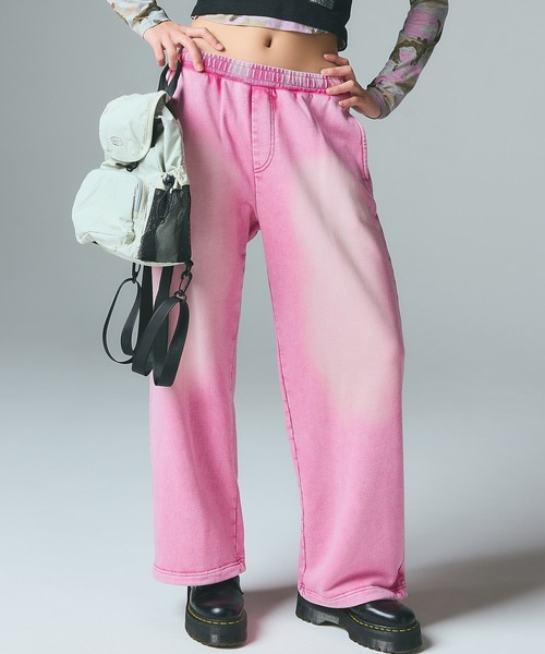 X-girl（エックスガール） ワイドパンツ スウェットパンツ ジャージ