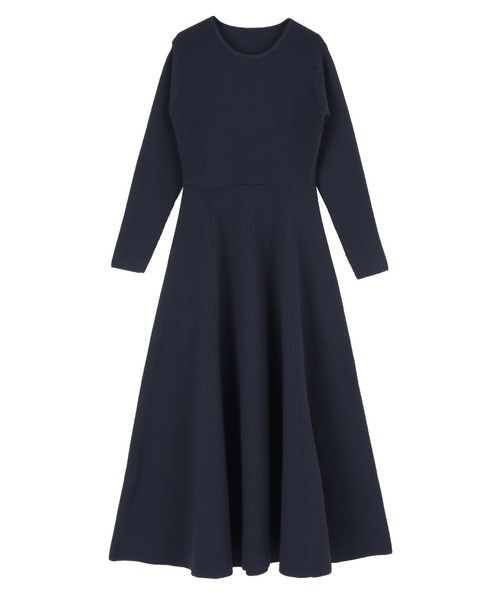 「ur's」 ニットワンピース S ネイビー レディース_画像2