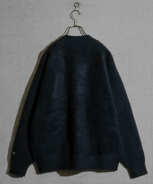 「Red Cap Girl」 ニットカーディガン MEDIUM ブラック メンズ_画像3