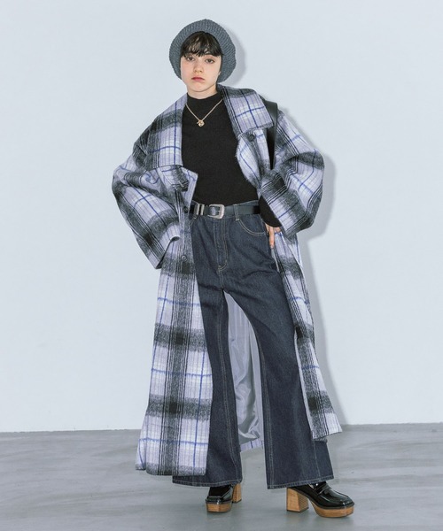 「PAGEBOY」 ステンカラーコート FREE ブラック レディース_画像3