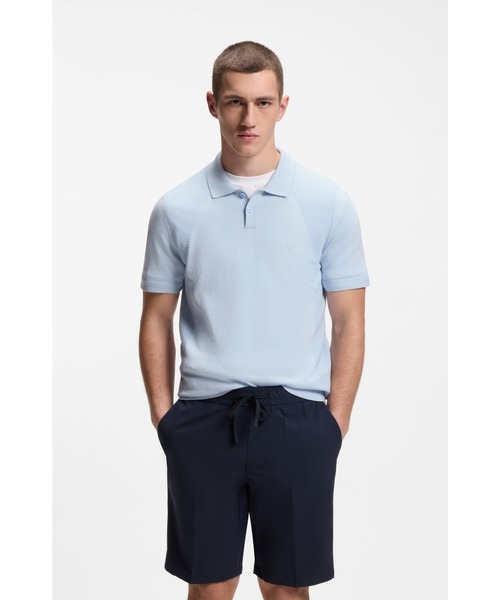 HUGO BOSS 新品未使用　プレミアム　メンズ　ポロシャツ　XL BOSS（HUGO BOSS） ポロシャツ 半袖 コットンブレンド ボディ