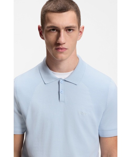 BOSS（HUGO BOSS） ポロシャツ 半袖 コットンブレンド ボディ