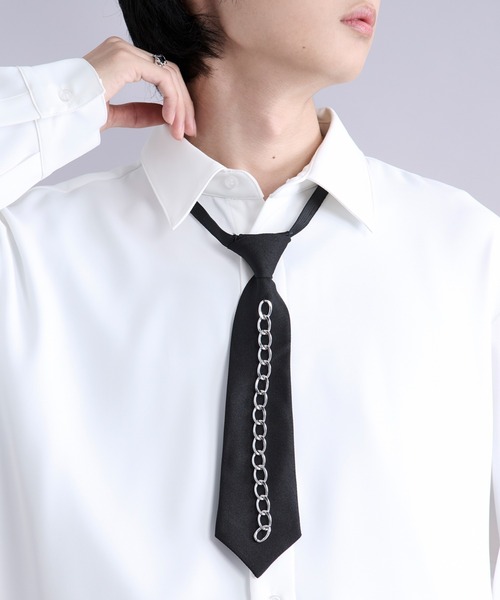 Ellno Loset（エルノロゼット） ネクタイ チェーンデザインワンタッチ