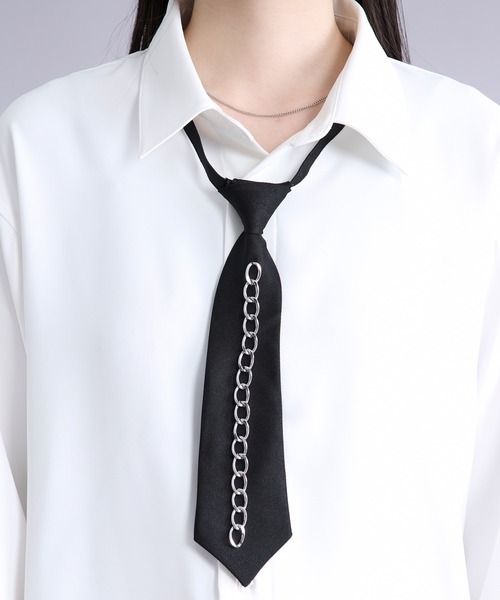 Ellno Loset（エルノロゼット） ネクタイ チェーンデザインワンタッチ