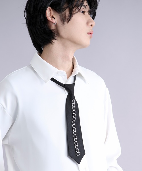 Ellno Loset（エルノロゼット） ネクタイ チェーンデザインワンタッチ