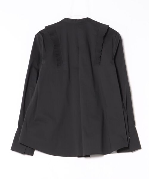 ブラウス シャツ tuck pleats jabot blouse レディースの画像