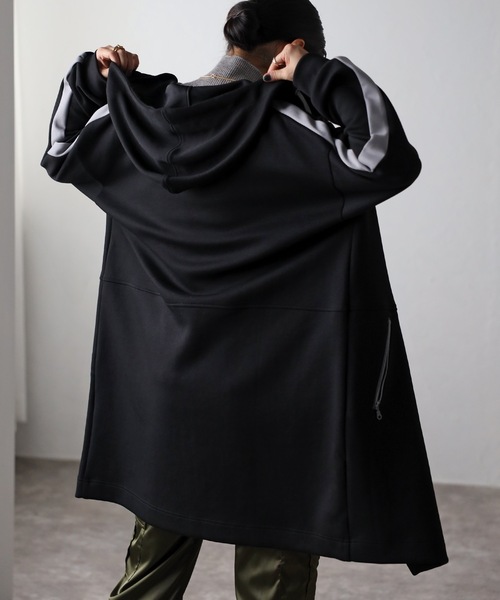 「&HALF」 「noa-ge」ジップアップパーカー M アイボリー レディース_画像9