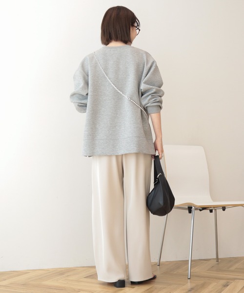 ADORE 美品 ポンチ素材 スウェット quaranciel トレーナー スウェット quaranciel:「洗濯機可能」ポンチ