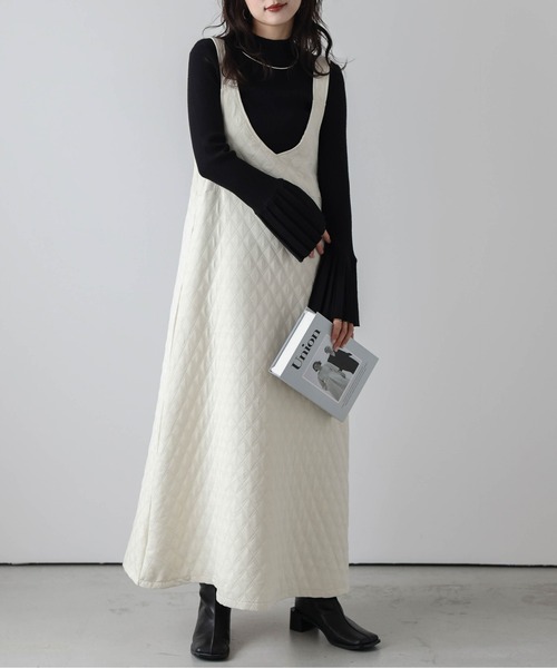 「La-gemme」 サロペットスカート フリー アイボリー レディース_画像2
