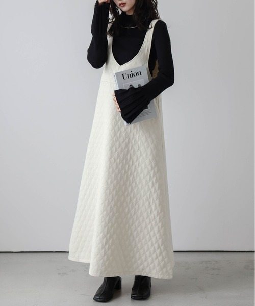 「La-gemme」 サロペットスカート フリー アイボリー レディース_画像4