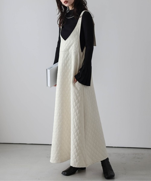 「La-gemme」 サロペットスカート フリー アイボリー レディース_画像5