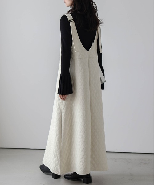 「La-gemme」 サロペットスカート フリー アイボリー レディース_画像7