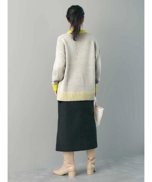 「AMERICAN HOLIC」 長袖ニット M イエロー レディース_画像7