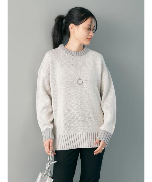 「AMERICAN HOLIC」 長袖ニット M イエロー レディース_画像8