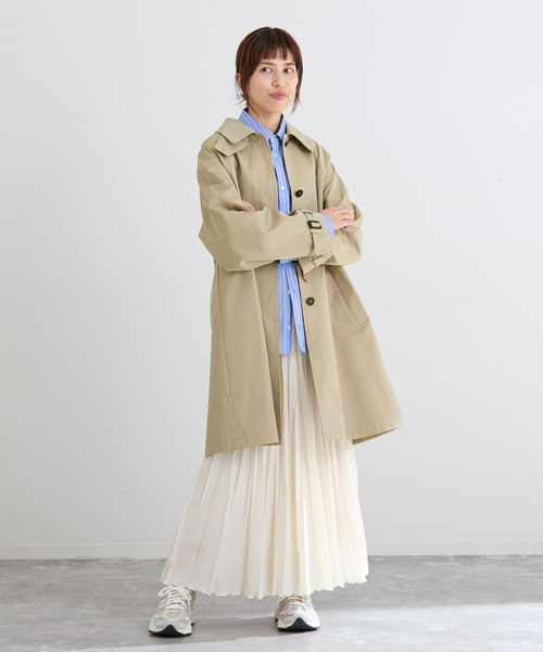 IENA（イエナ） ステンカラーコート コート 撥水Fly Frontステンカラー