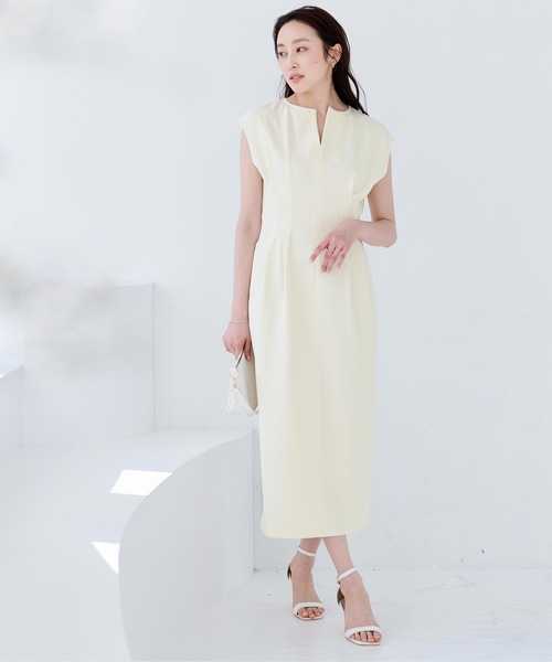 「ur's」 ノースリーブワンピース S ダークネイビー レディース_画像5
